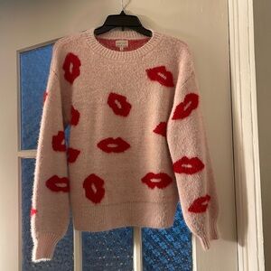 Pink Valentine’s Day sweater
